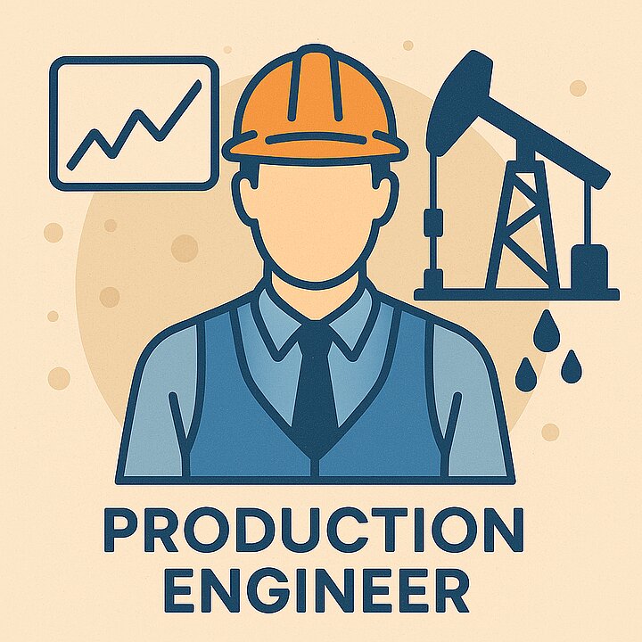 An icon illustrating a Production Engineer.