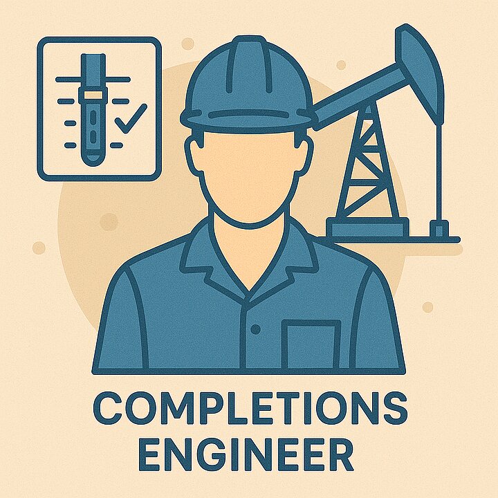 An icon illustrating a Drilling Completions Engineer.